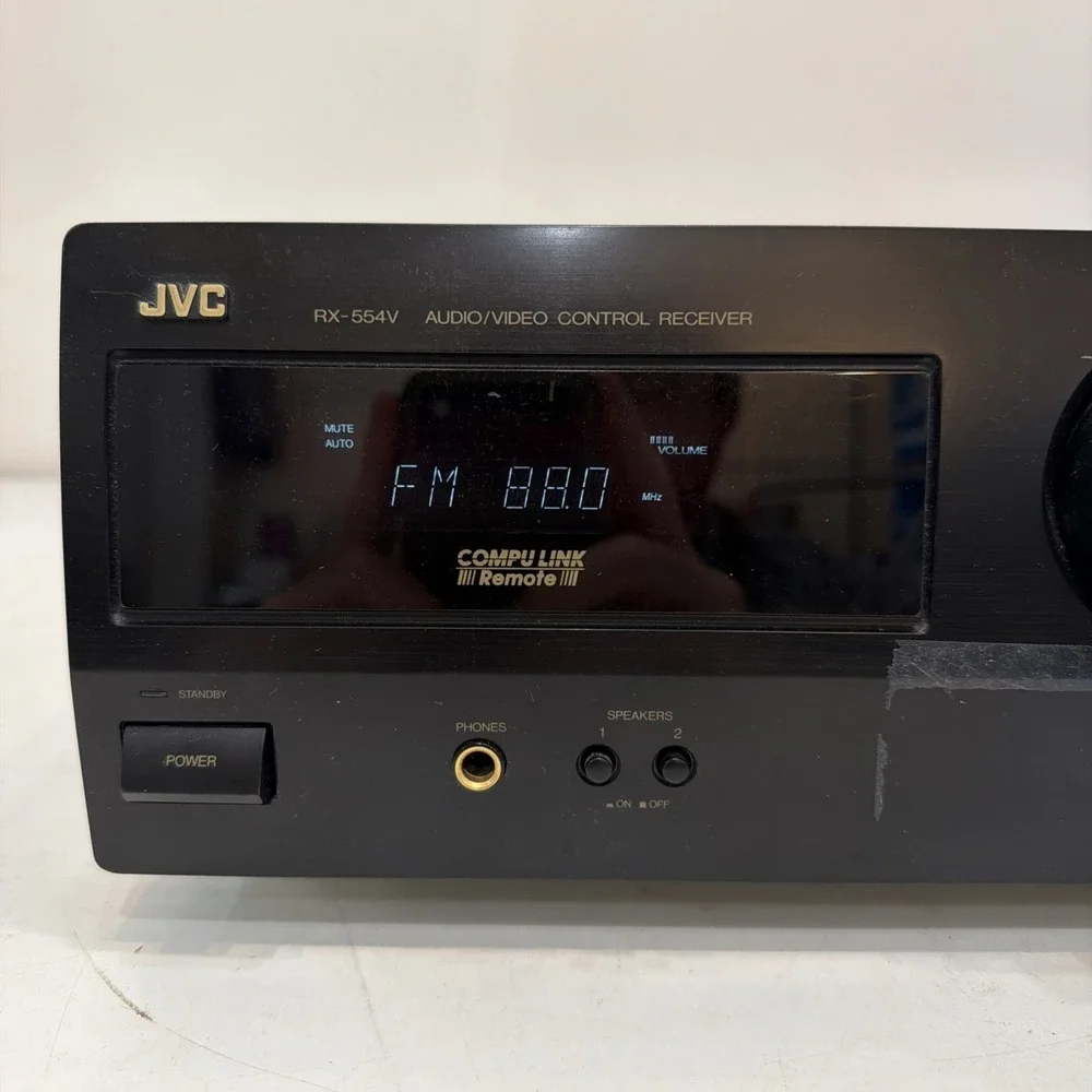 JVC RX-554V Audio/Video Control Pro Logic Stereo Receiver - Powers On! - Picture 2 of 7